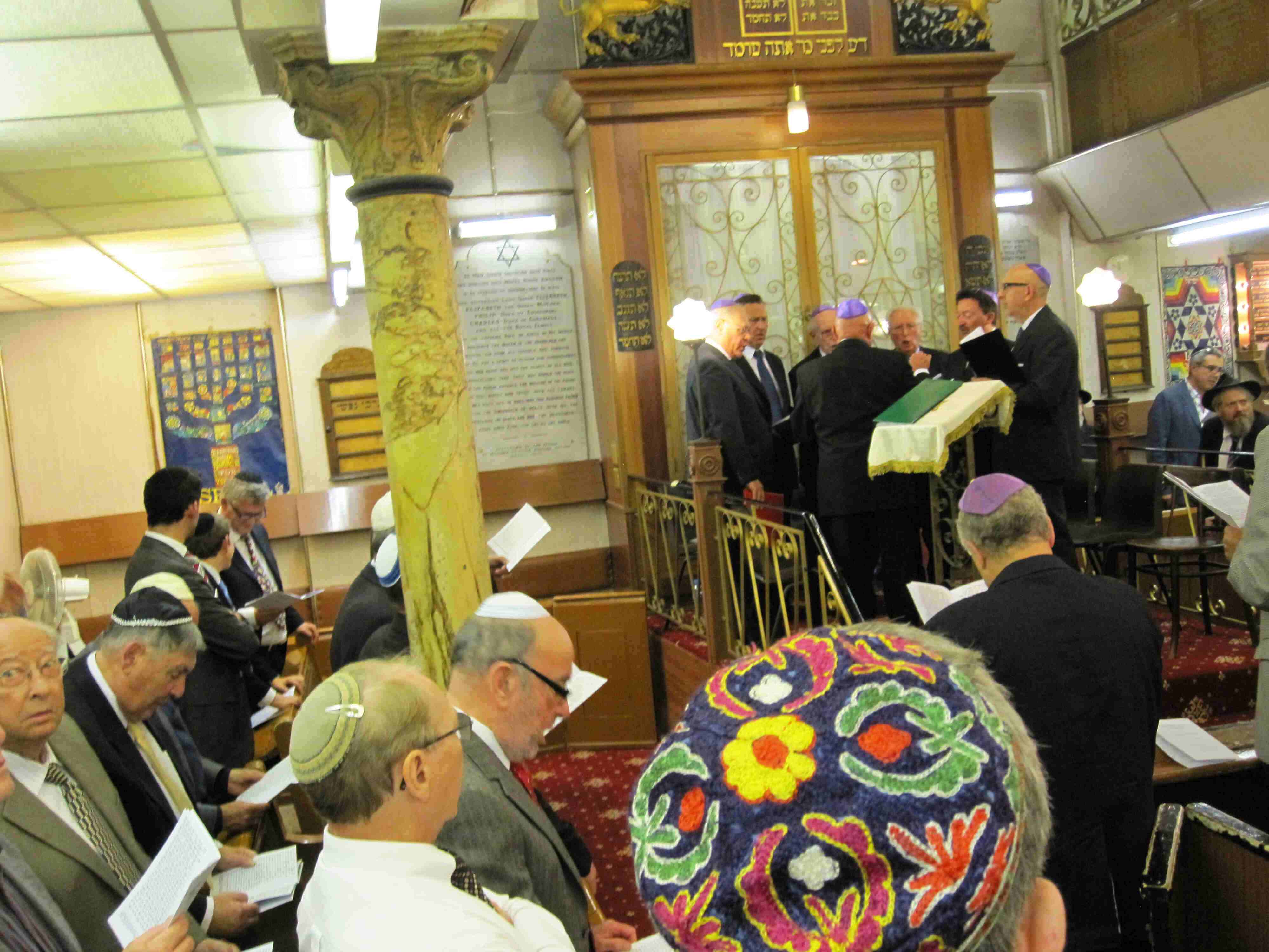 Jewish East End of London Selichot service at Fieldgate Street